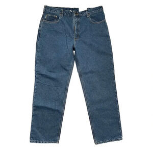 Carhartt Relaxed Fit Fleece Lined Straight Leg Jeans Workwear Size 40 NWT